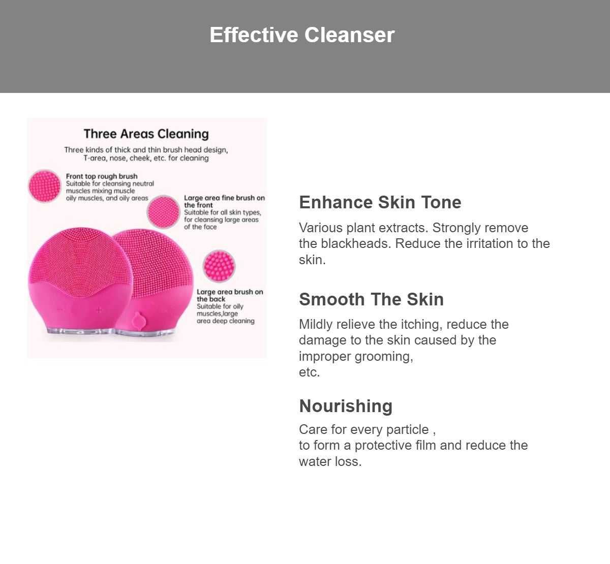 Forever Mini Facial Cleansing Brush For All Skin Types