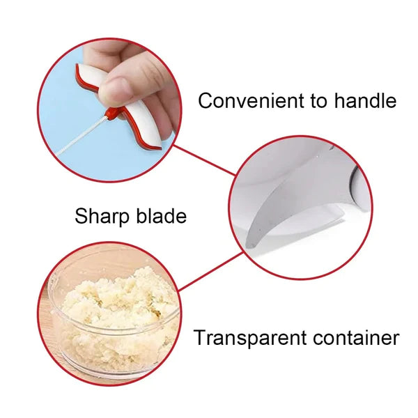 Multifunctional Grinding Food Chopper | Mini Manual Chopper(random color )
