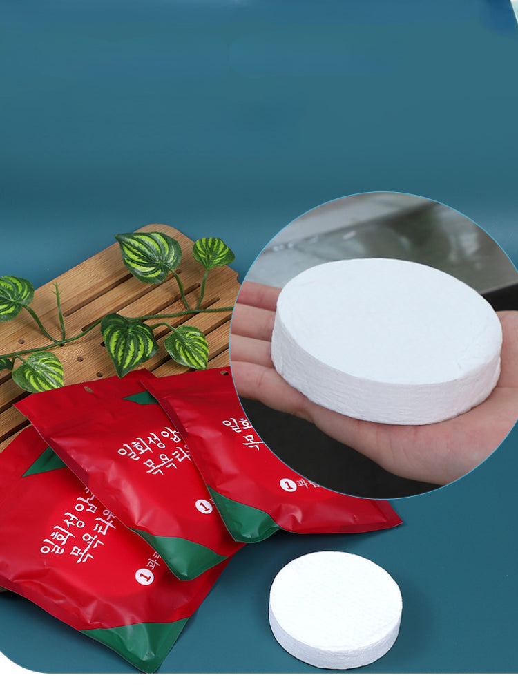 1 PCs of Compressed Bath Towels Disposable Face Towels Large Magical Towel Portable Travel Strong Water Absorption Large Travel Hotel Towels Size 70 X 140 cm