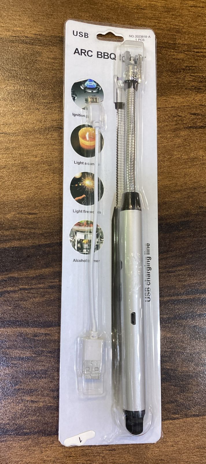 Arc Lighter With Usb Charging,flameless Windproof,led Battery Display,safety Switch,rotate 360 Degrees,for Aromatherapy (random Colors)