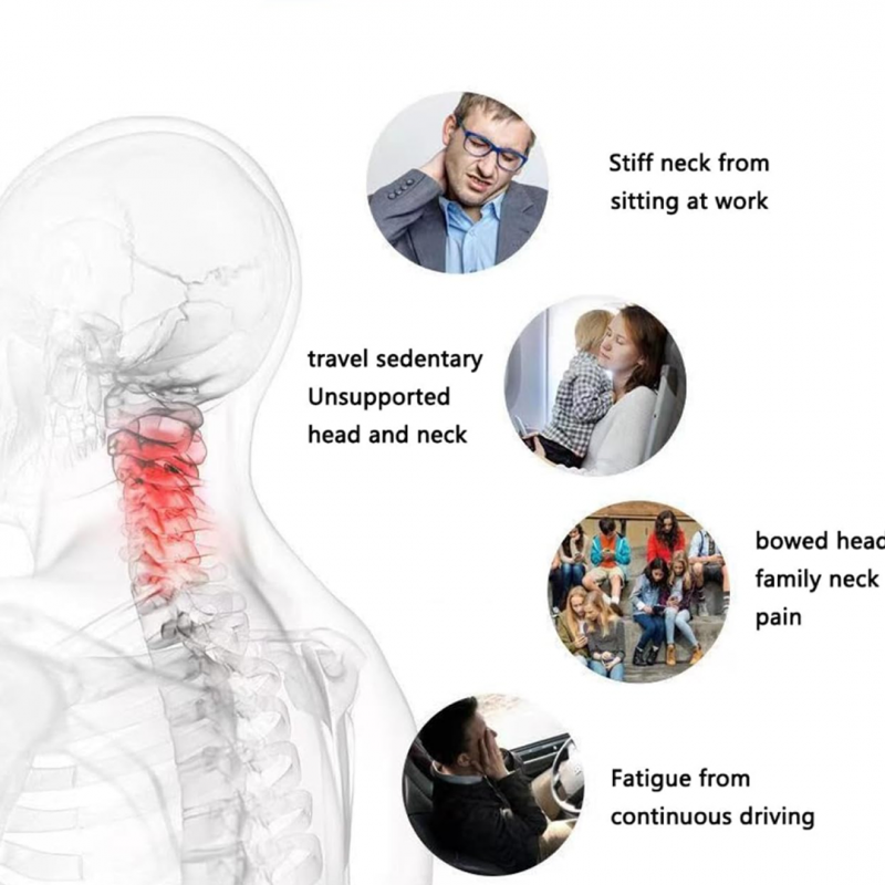 U Shaped Travel Neck Pillow Extremely Soft and Comfortable (Random Color)