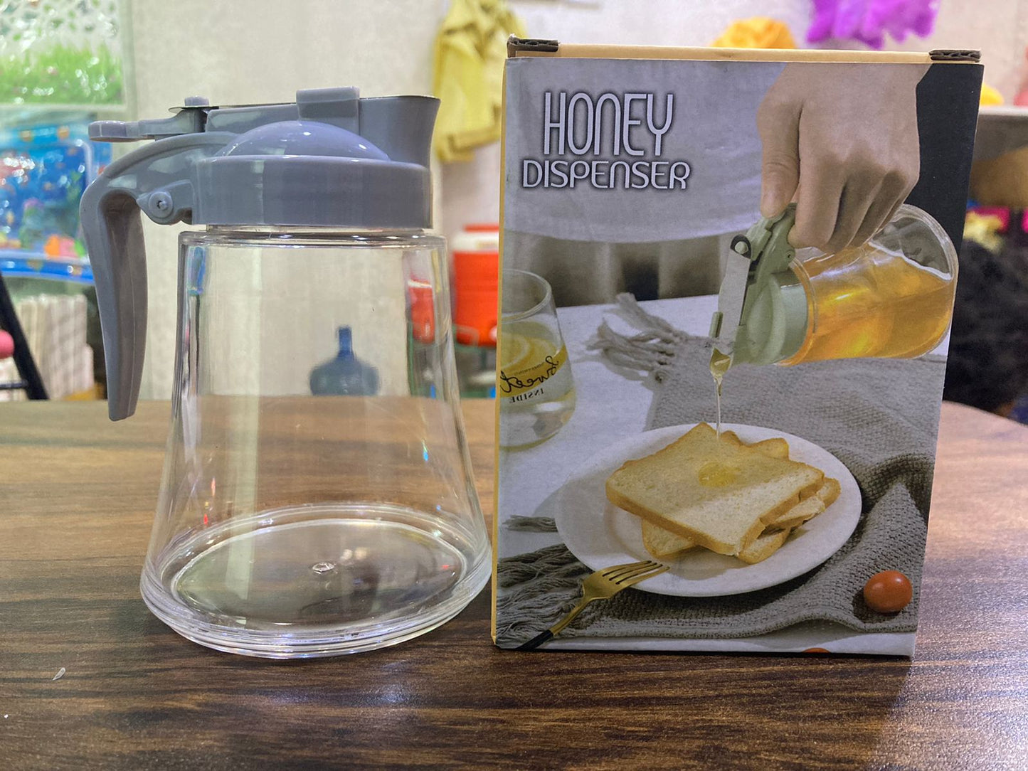 Honey Dispenser No Drip - Easy Squeeze Syrup Dispenser Bottle for Efficient Serving, Honey Squeeze Jar for Kitchen & Coffee Bar, Mess-Free Solution(250ml)