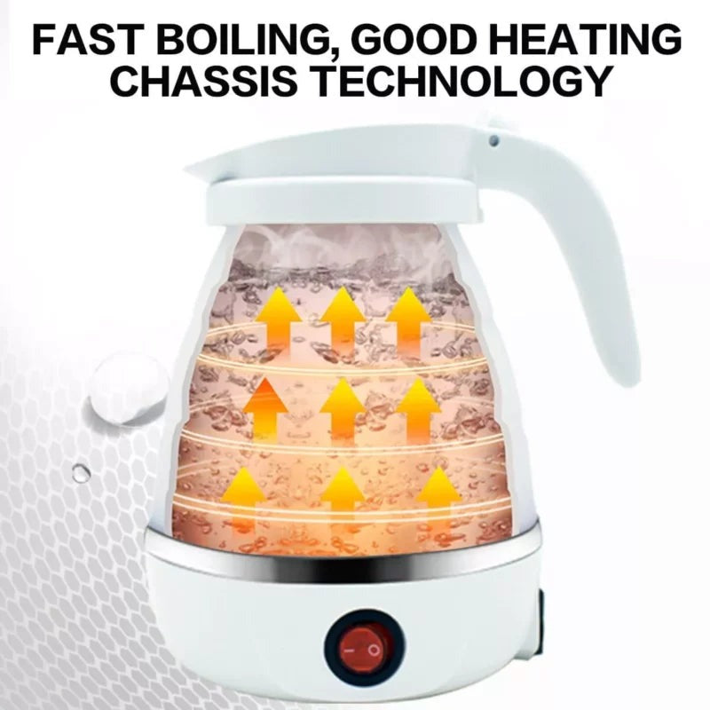 Portable & Foldable Electric Kettle Easy To Carry (Random Colour)