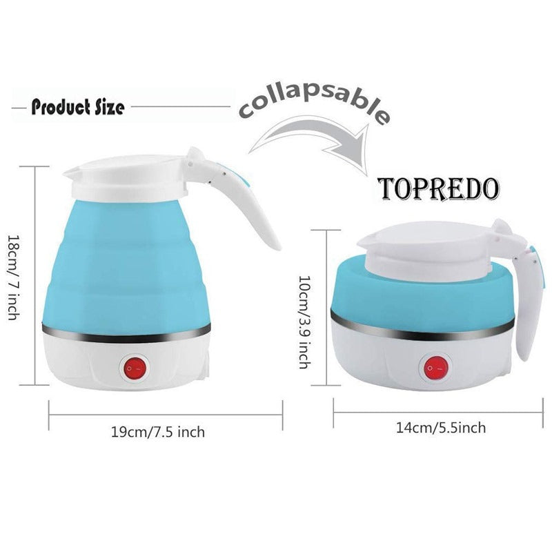 Portable & Foldable Electric Kettle Easy To Carry (Random Colour)