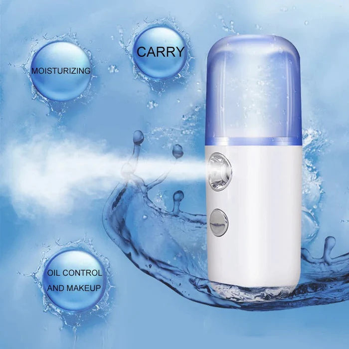 RECHARGEABLE MINI NANO FACE STEAMER OR SPRAYER (RANDOM COLOR)