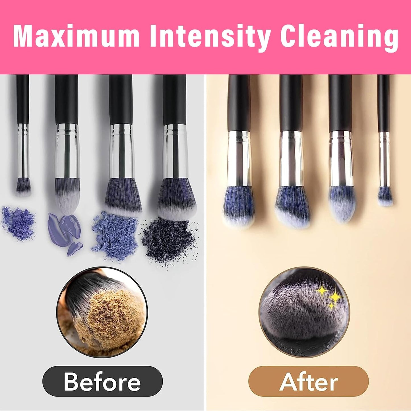 Makeup Brush Cleaner Machine, Electric Makeup Brush Cleaner(random color)