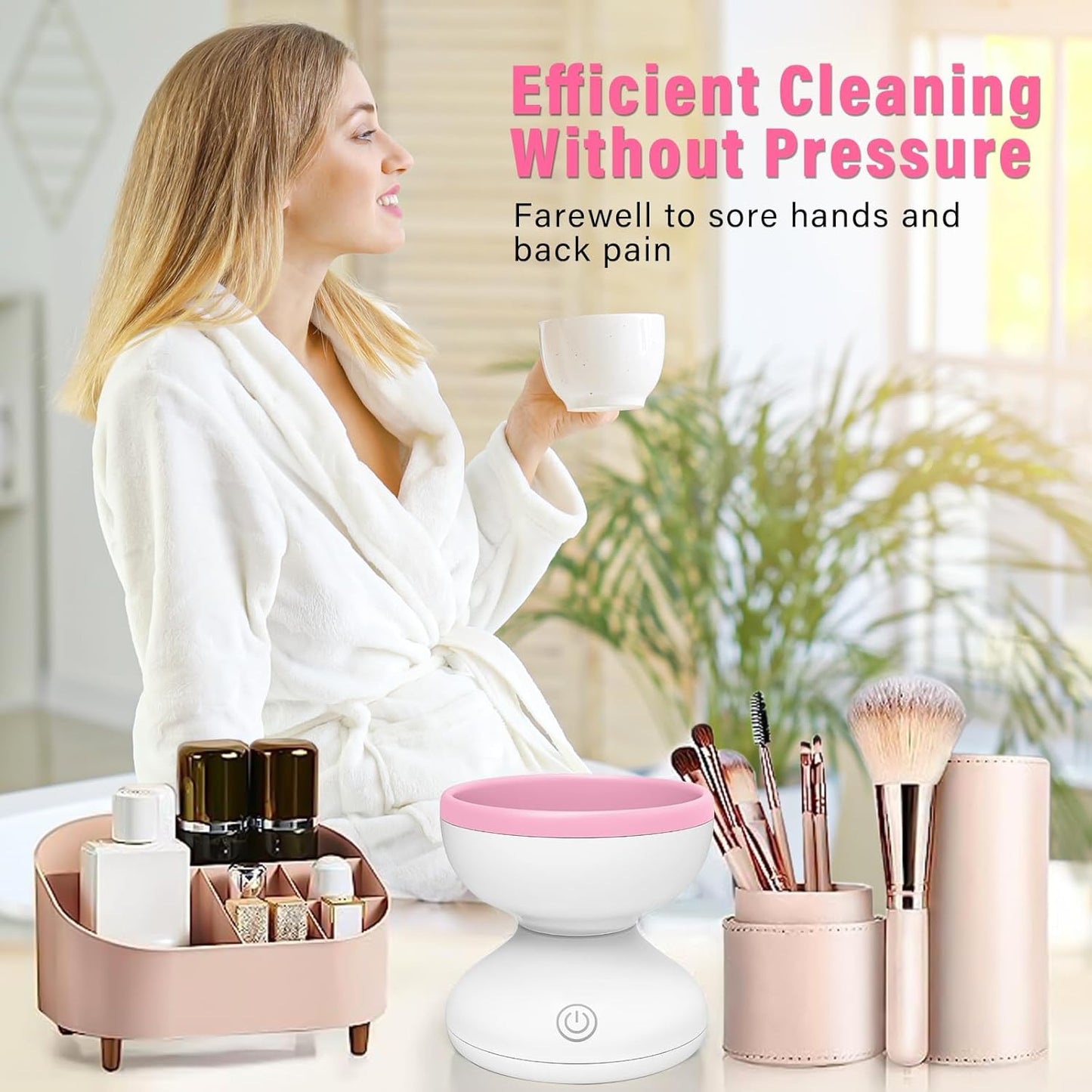 Makeup Brush Cleaner Machine, Electric Makeup Brush Cleaner(random color)