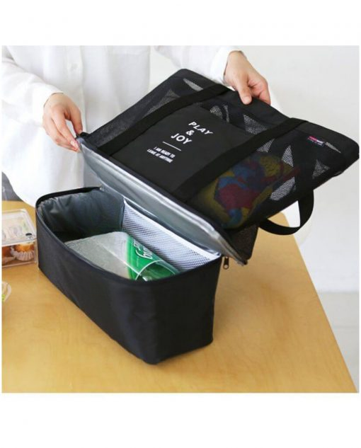 Hanging Travel Outdoor Picnic Cool Bag Organizer (random color)