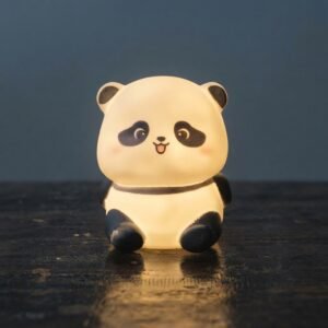 Cute Mini Panda LED Night Light Rechargeable Touch Lamp Adorable Portable Silicone Night Light For Kids Bedroom…