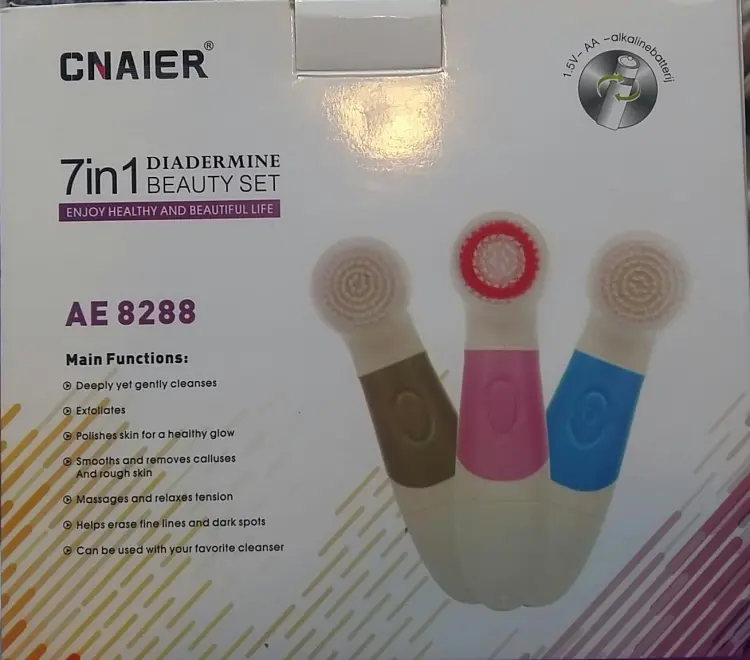 CNAIER 7 in 1 Facial Massager and Facial Cleansing Set