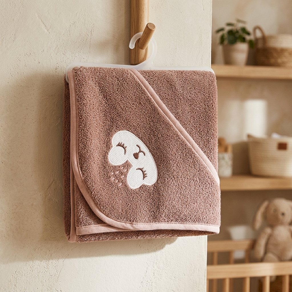 Premium Baby Hooded Towel - Soft & Comfortable Bath Towel for Newborns and Kids (Random Color) - Image 2