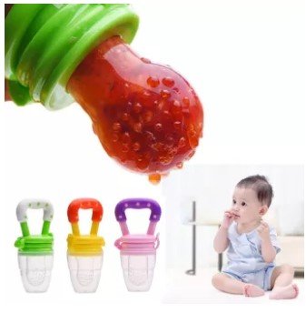 Baby Solid Baby Fruit Pacifier Fresh Fruit Feeder Infant Teething Toy Nibbler Teether Pacifier Safe Silicone…