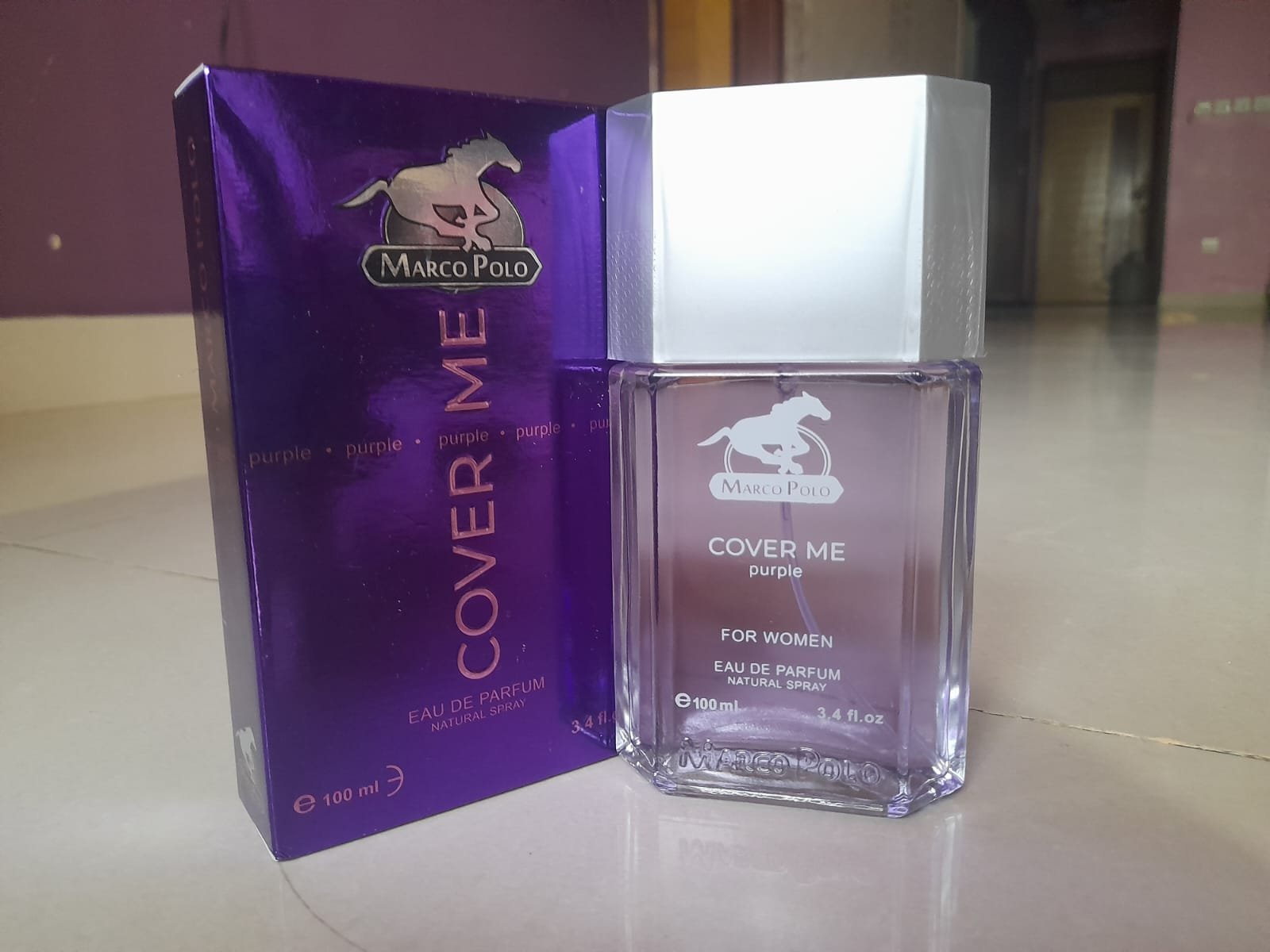MARCO POLO Cover Me Purple Fragrance Perfume for women - Eau de Parfum Natural Spray, 100ml (3.4 fl.oz.) Specially… - Image 2
