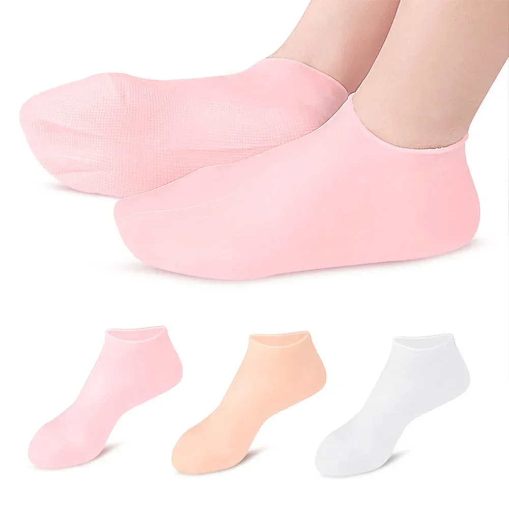 Silicone Jelly Socks Gel Moisturizing Socks Foot Care Protector women's and men's feet. - Image 3