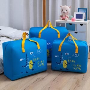 Storage Bags Cartoon Pattern Double Zipper ( random color )