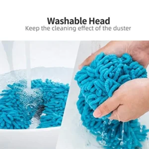 Fan Duster Flexible Micro Fiber Duster With Telescopic Stainless Steel Handle for Fan Cleaning Specially (random…