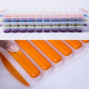 Popup ice cube tray Silicone Mould Jelly Shots/Chocolate (Random Color)