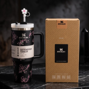 Stanley 40oz (1200ml) Premium Stainless Steel Tumbler - Black Printed