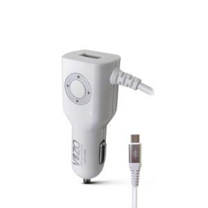 Diamond Car Charger with Built - in Micro Cable & LED Light | Car Charger - Micro Cable Charger