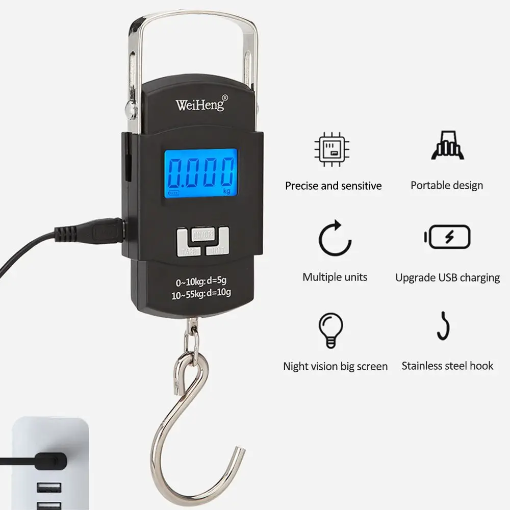 50kg Digital LED Screen Luggage Weight Scale Luggage Weighing Machine Digital Weighing Machine For Luggage Scale… - Image 5
