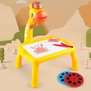 Table with light and with music inside | Mini Art Drawing Board Leds Projector Light Toy Children Kids Painting…