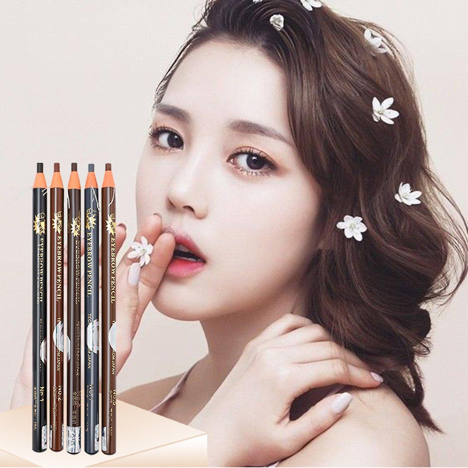 12 Pcs Waterproof Sweat - proof Eyebrow Pencil Non Smudge Long Lasting (Random Color) - Image 4