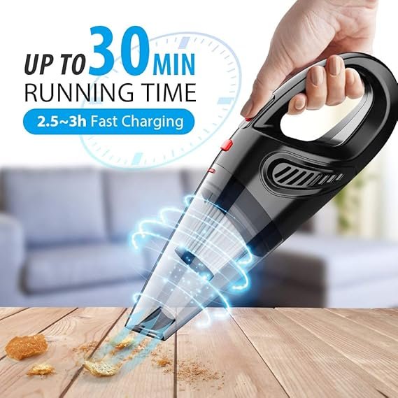 Handheld Vacuum, Hand Vacuum Cordless with High Power, Mini Vacuum Cleaner Handheld Rechargeable for Home and Car… - Image 5