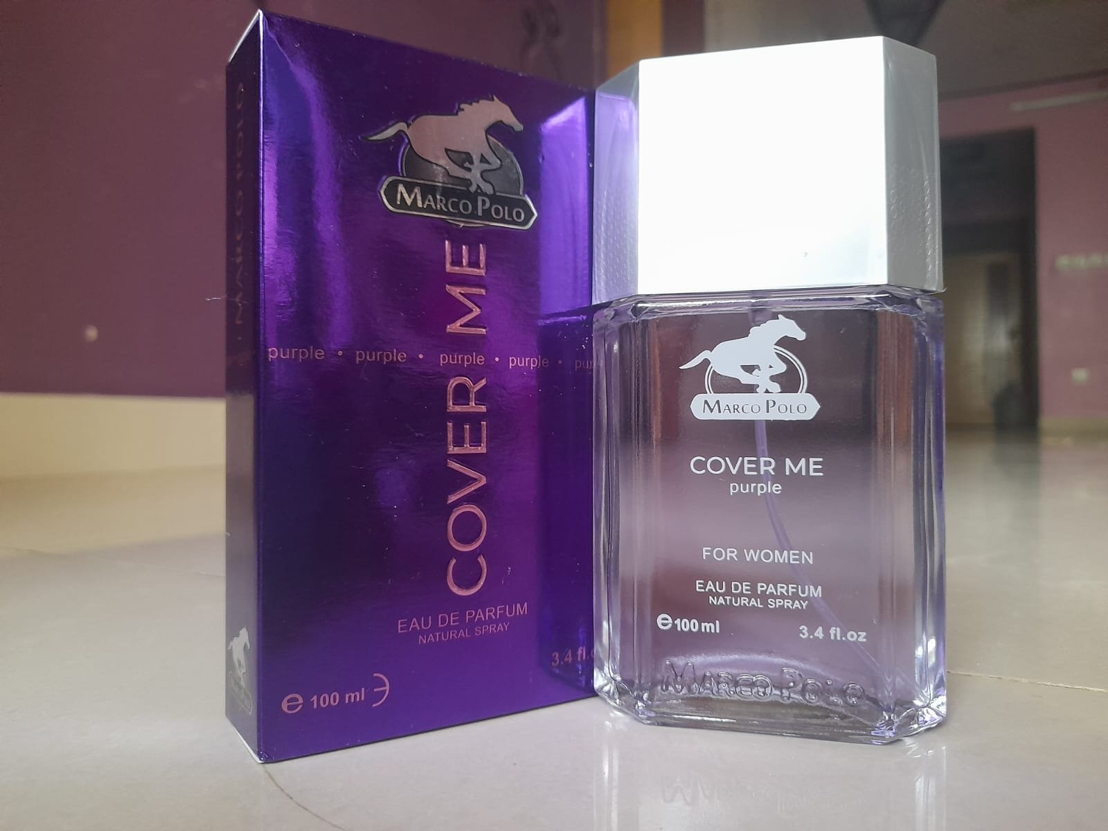 MARCO POLO Cover Me Purple Fragrance Perfume for women - Eau de Parfum Natural Spray, 100ml (3.4 fl.oz.) Specially… - Image 3