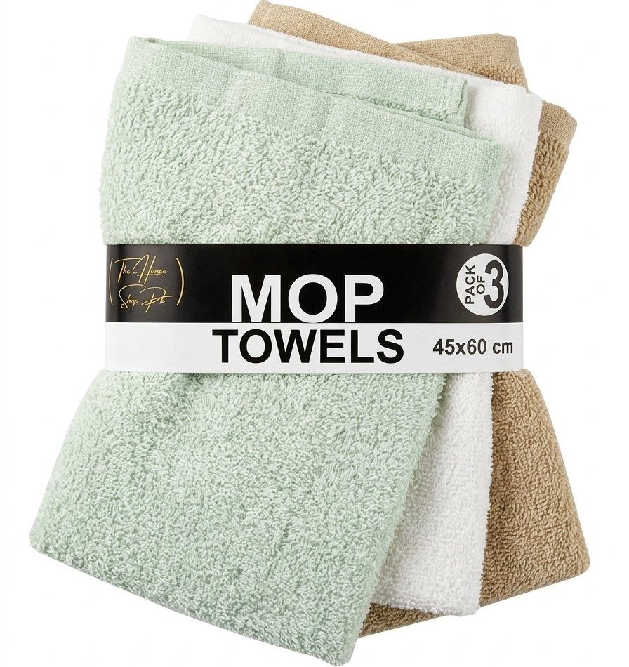 Cotton Mop Towels Absorbent Cleaning Cloths Soft Floor Mop Replacement Pads Multipurpose Household Cleaning Rags… - Image 3