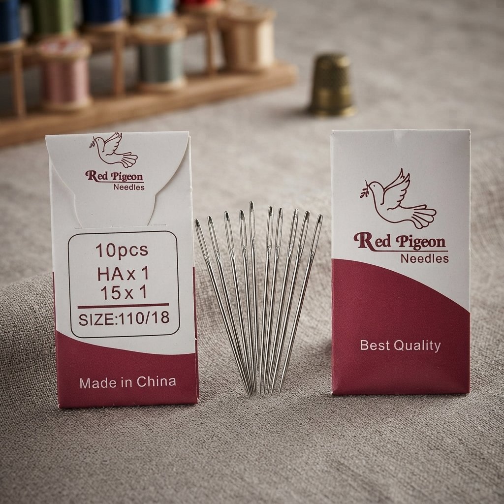 Red Pigeon Sewing Machine Needles - Size 110/18 - Image 2