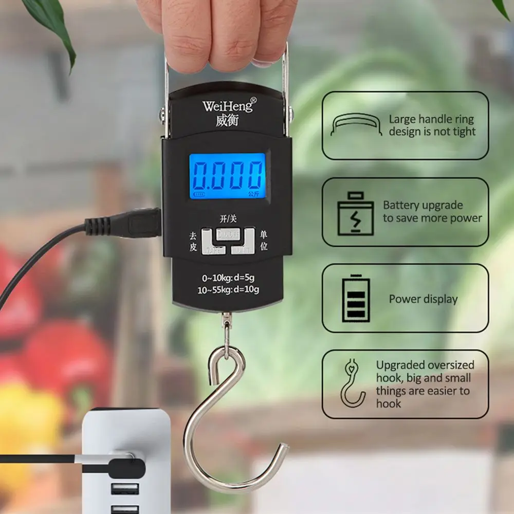 50kg Digital LED Screen Luggage Weight Scale Luggage Weighing Machine Digital Weighing Machine For Luggage Scale… - Image 4