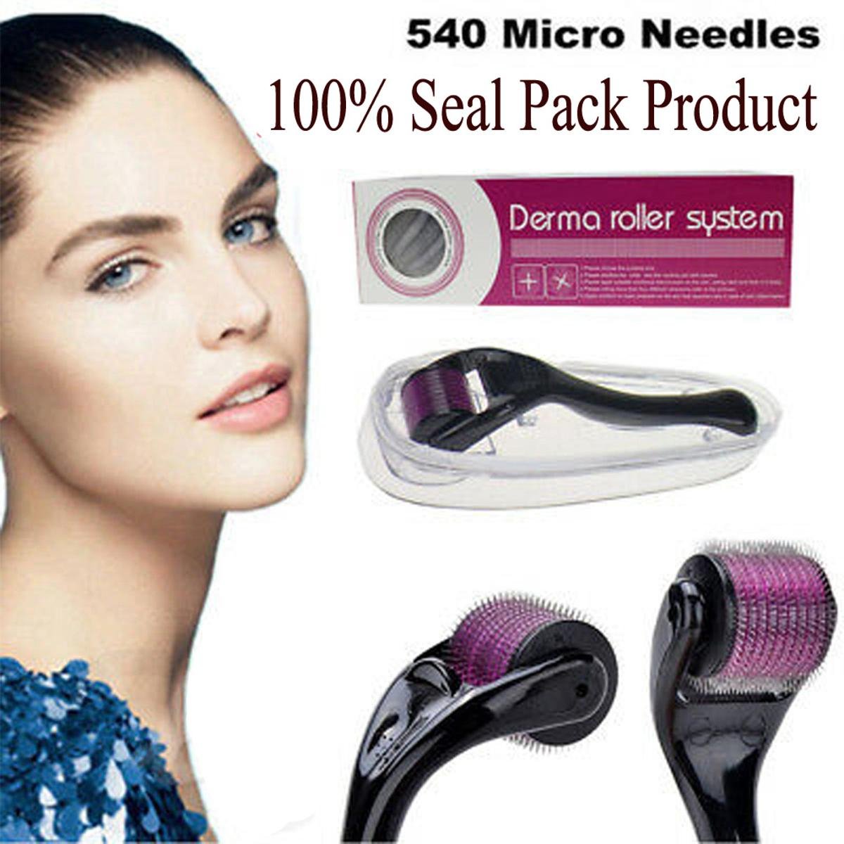 Derma Roller 0.5mm with 540 Micro Needle for Hair Growth and Facial Skin Therapy | Skin Care Beauty Tool for Anti… - Image 5