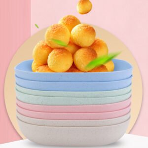 10Pcs Multi - function Eco - Friendly Colored Plastic Bone Dish Household 6 Inch Small Plate Small Dish Snack Cake…