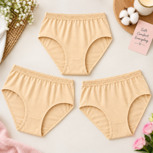 Everyday Soft Cotton Jersey Women's Panties Breathable Comfortable Ladies Underwear Innerwear - Pack of 5