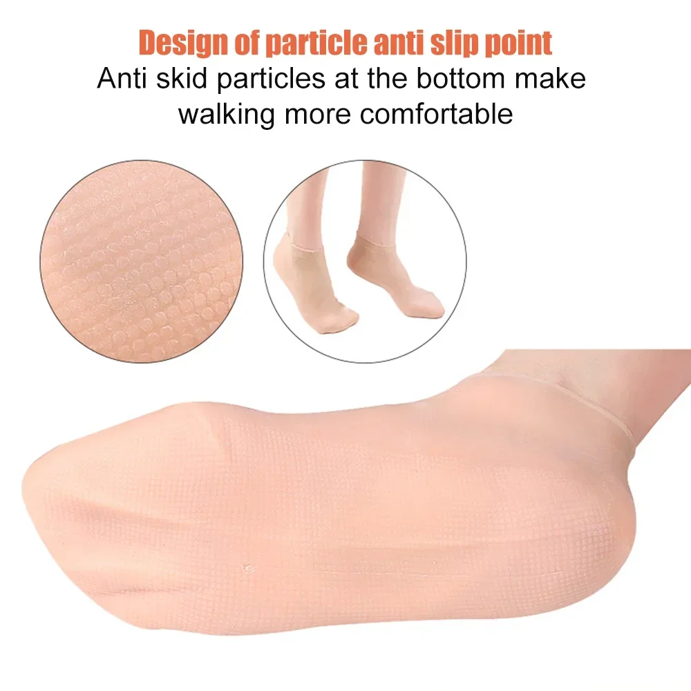 Silicone Jelly Socks Gel Moisturizing Socks Foot Care Protector women's and men's feet.