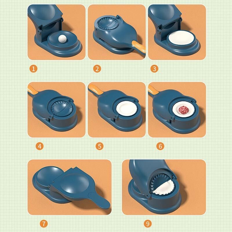 2 IN 1 DUMPLING MAKER OR SAMOSA MAKER (Random Color) Without box - Image 4