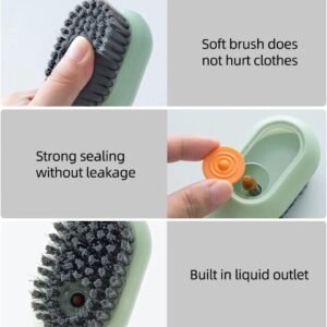 Multi - purpose Shoe Brush Soft Bristle Automatic Liquid Long Handle Cleaning Brush Clothes Board Brush Household…