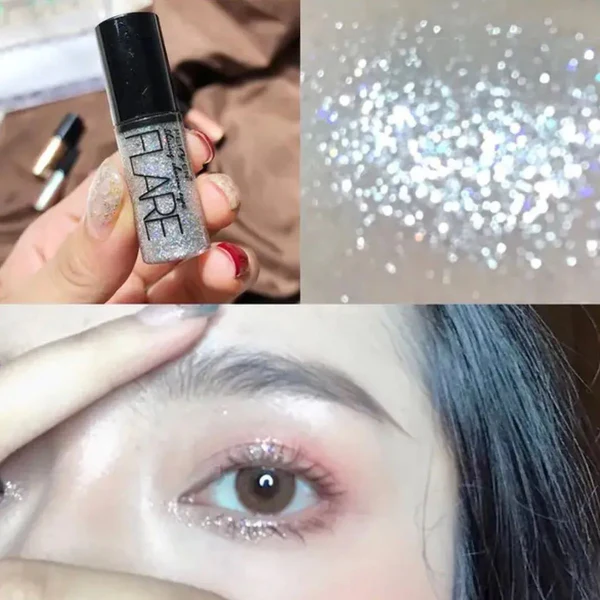 6 PCs set Liquid Glitter Eyeliner, Metallic Shimmer Glitter Eyeshadow, Long Lasting Waterproof Sparkling Eyeliner… - Image 2