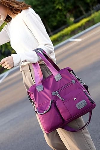 Splitter Handbag for Girls/Women Soft Large Capacity One - shoulder Shopping Bag - Image 5