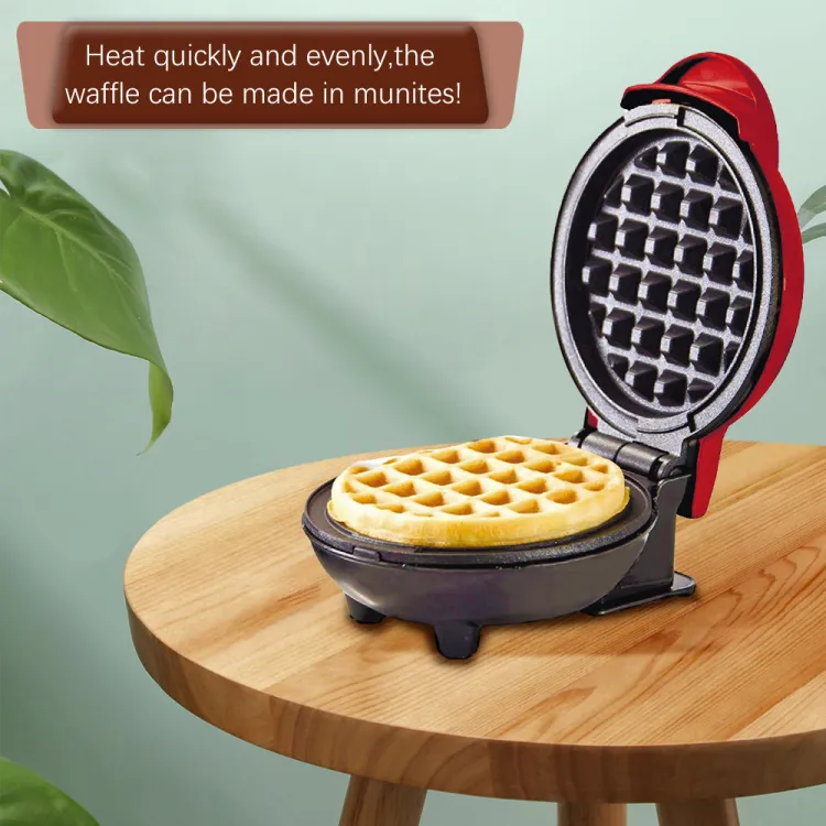 Mini Waffle Maker Breakfast Machine Non Stick Easy Clean (random color ) - Image 3