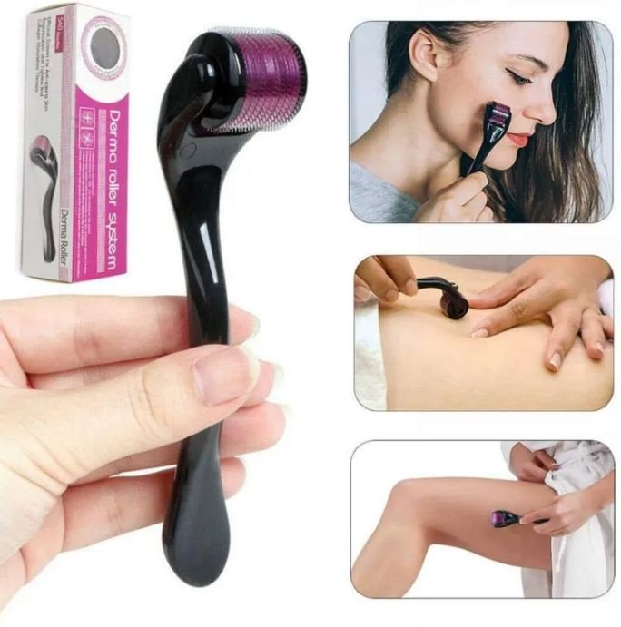 Derma Roller 0.5mm with 540 Micro Needle for Hair Growth and Facial Skin Therapy | Skin Care Beauty Tool for Anti…