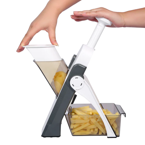 Mandoline Vegetable Cutter Slicer Chopper | Multi - function Cutter Vertical Vegetable Cutter Kitchen Shredder… - Image 3