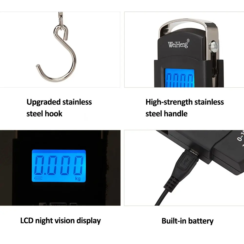 50kg Digital LED Screen Luggage Weight Scale Luggage Weighing Machine Digital Weighing Machine For Luggage Scale… - Image 2