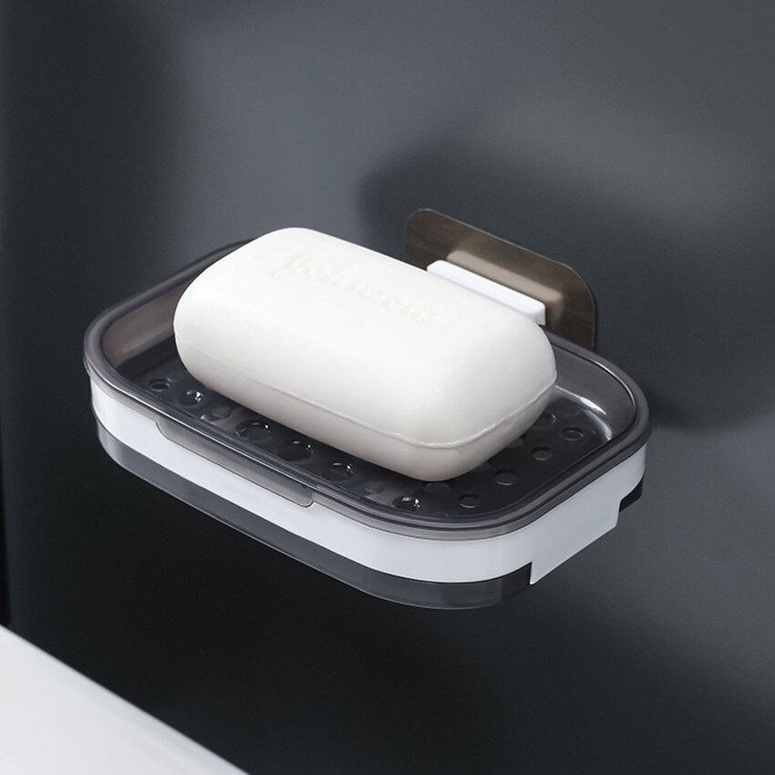 Wall Mounted Soap Holder with Draining Tray Holder For Bathroom | Bar, Holder Rack For Shower Wall, Kitchen… - Image 3