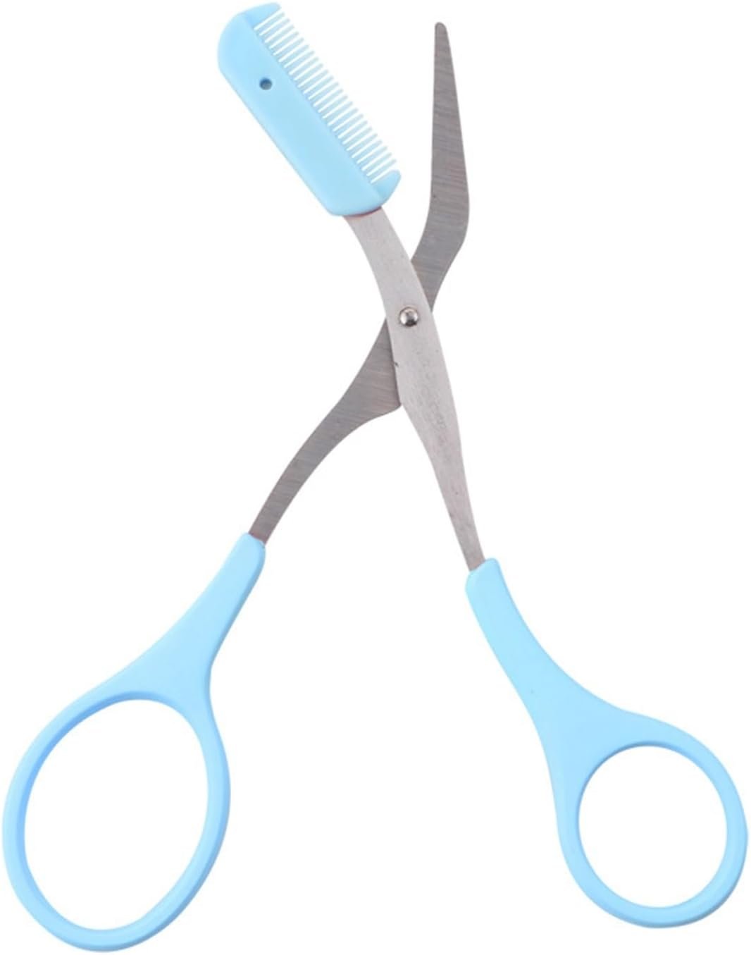 Scissors Eyebrow Trimmer Scissors Comb Stainless Steel Brow Hair Scissors Clips Shaping Grooming Trimmer Makeup… - Image 3