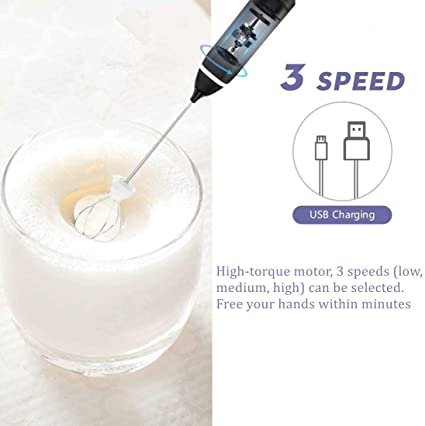 Rechargeable Electric Coffee Mixer Egg Beater Quick Frothing Action - Image 3