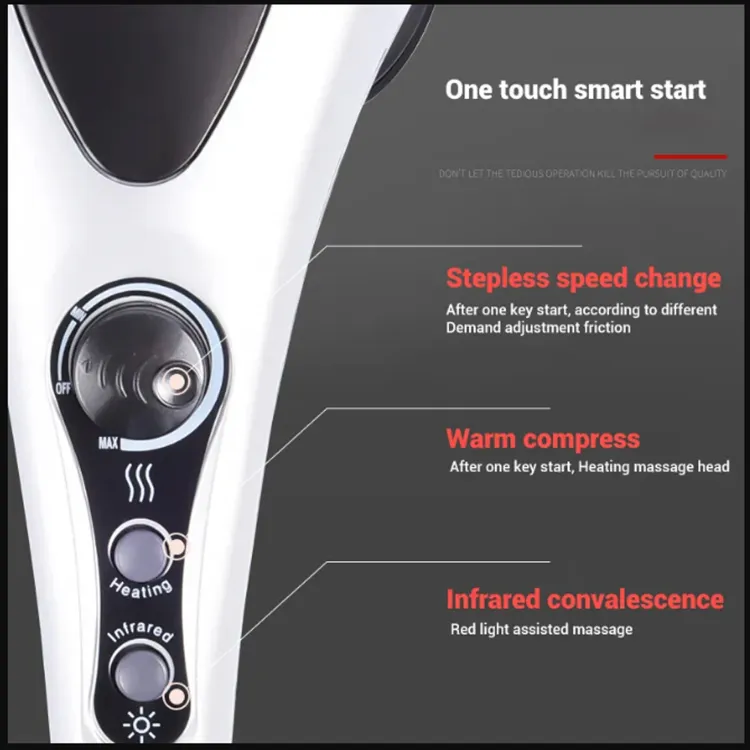 Double Head Full Body Massager Machine Variable Speed Far Infrared | Electric Facial Deep Tissue Fitness Massage… - Image 3