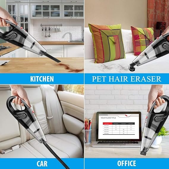 Handheld Vacuum, Hand Vacuum Cordless with High Power, Mini Vacuum Cleaner Handheld Rechargeable for Home and Car…