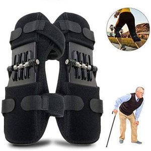Joint Support Knee Pad Breathable Non slip Power Lift Spring Force Knee Booster Tendon Brace Band Pair