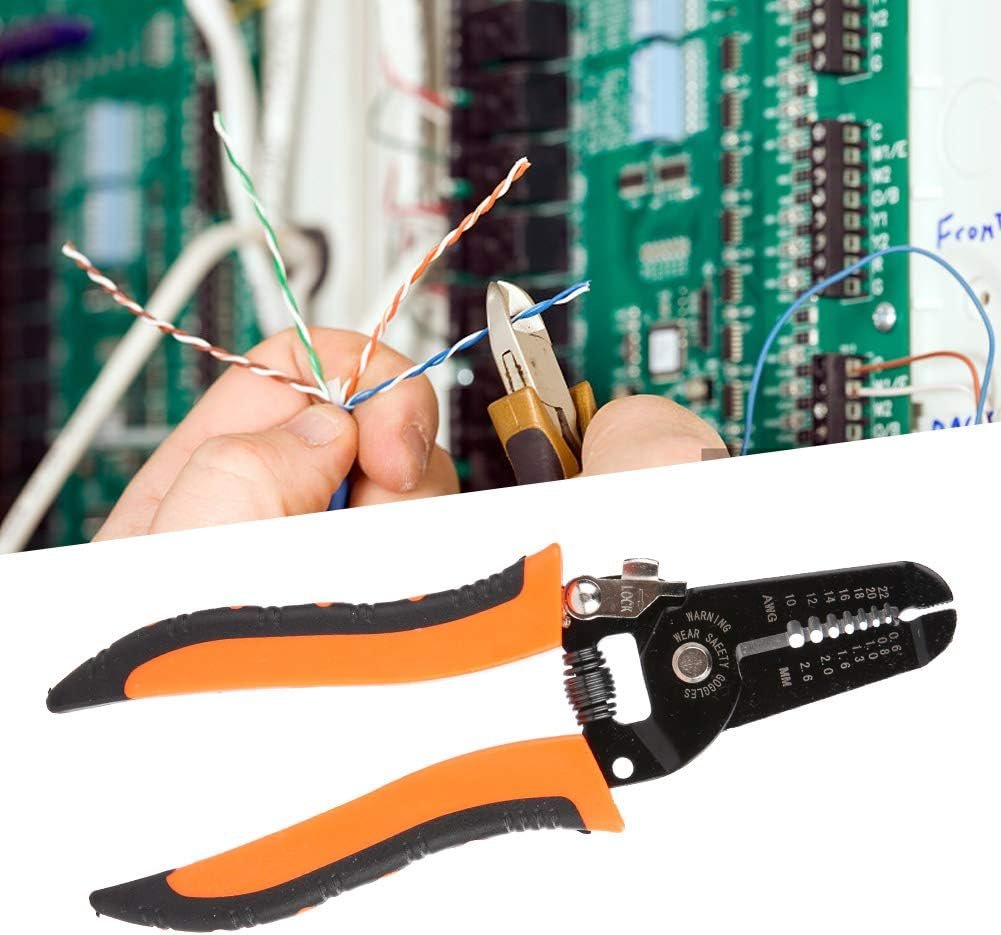 Stripping Pliers, Multifunctional Stainless Steel Wire Cable Stripping Pliers Cutting Tool Wire Cutter, Long… - Image 5